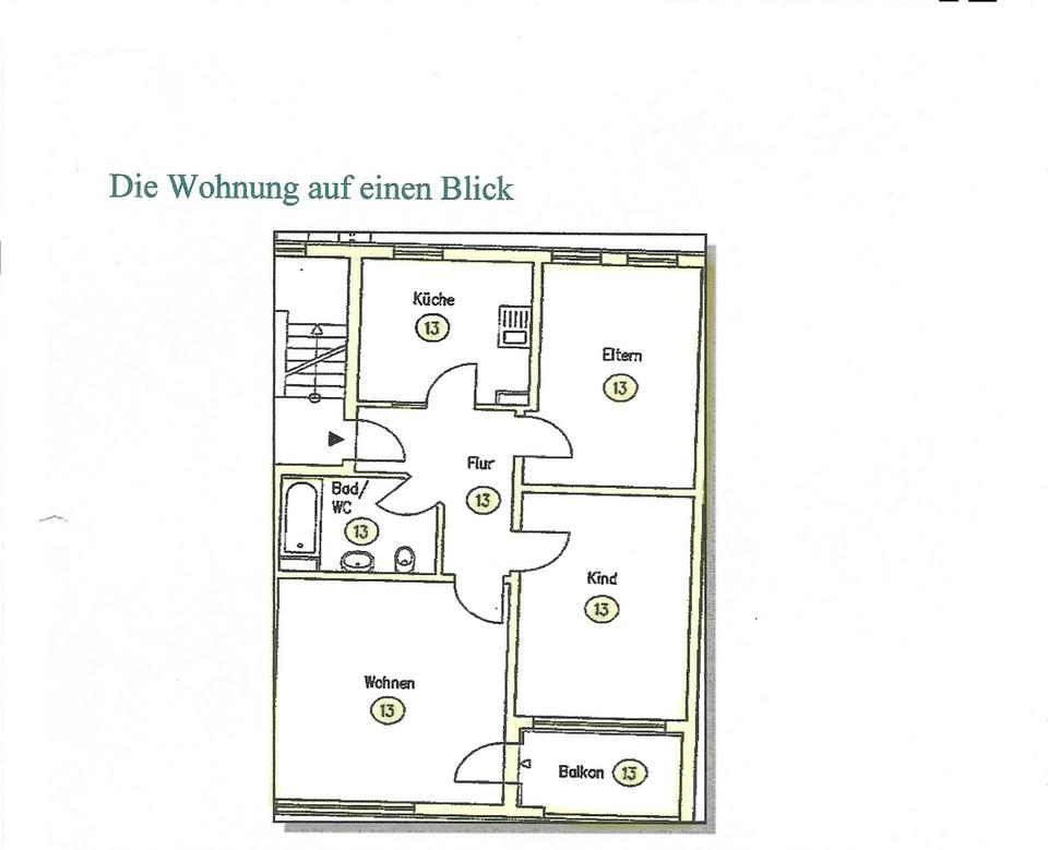 Thumbnail-Broitzem - 3 Zimmer WohnungStellplatz - 74qm