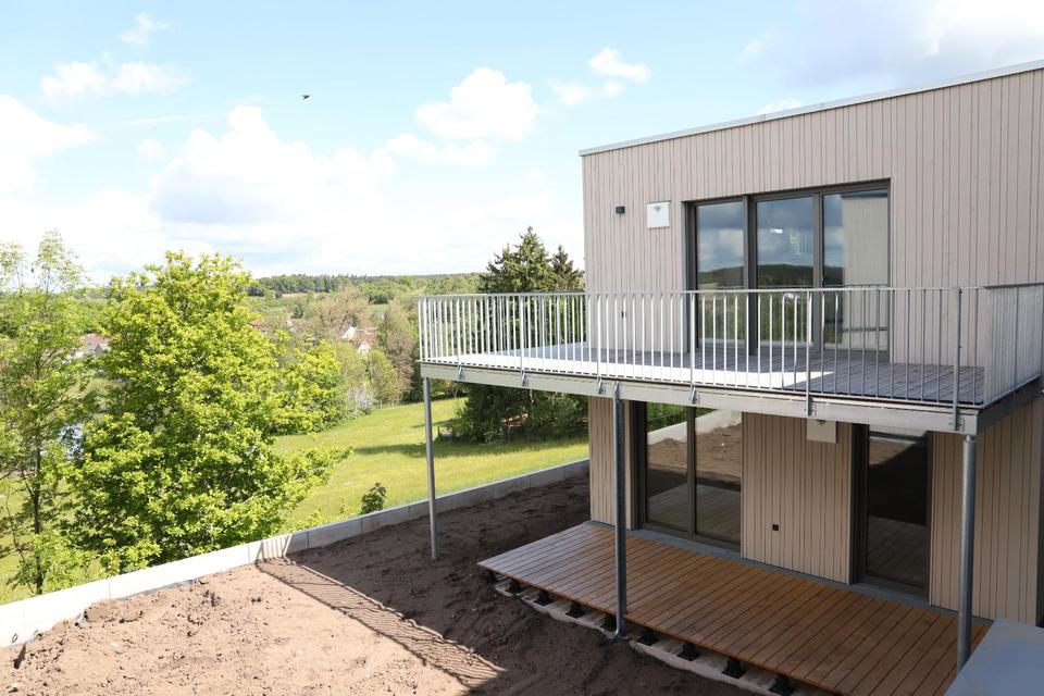 Thumbnail-helle Neubauwohnungen in Schopfloch zu vermieten, Holzhaus