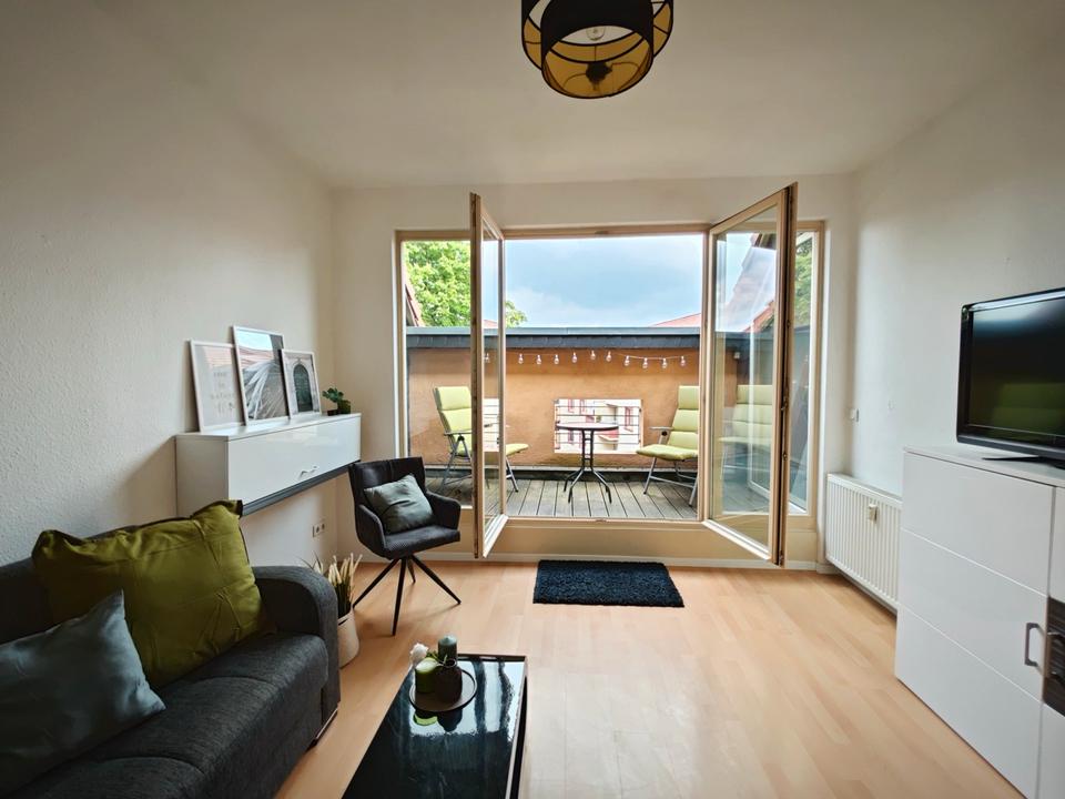 Thumbnail-Zentrale Möblierte 3-Zimmerwohnung Magdeburg mit Loggia