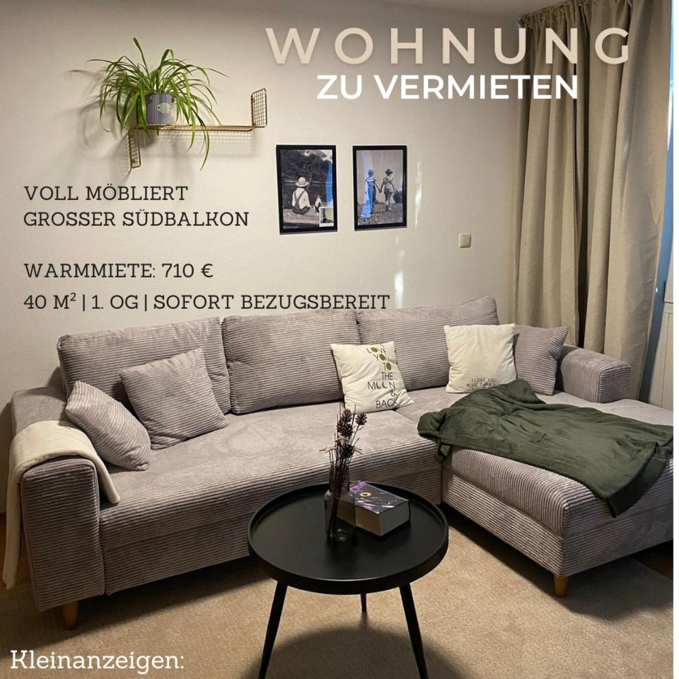 Thumbnail-Helles, voll möbliertes 40m²-Appartement mit Südbalkon am Park