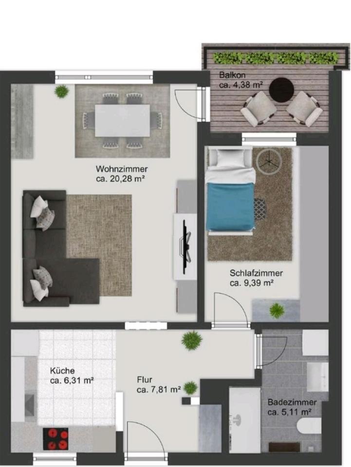 Thumbnail-Provisionsfreie 2-Zimmer Eigentumswohnung