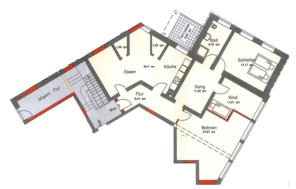 Thumbnail-Ab dem 01.01.2026 4 ZKB im Zentrum von Visbek zu vermieten