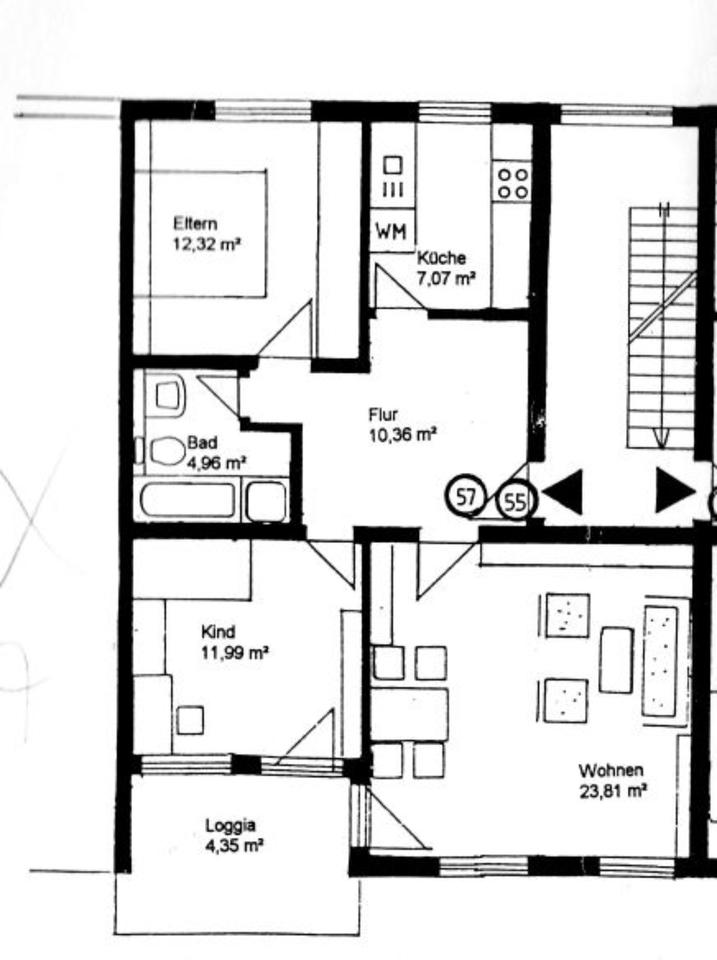 Thumbnail-3 Raum Wohnung mit Balkon in Kamenz