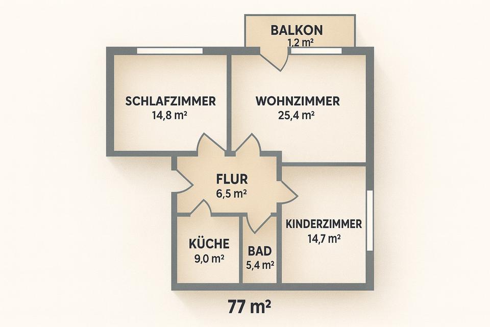 Thumbnail-Charmante 3-Zimmer-Wohnung zur Miete