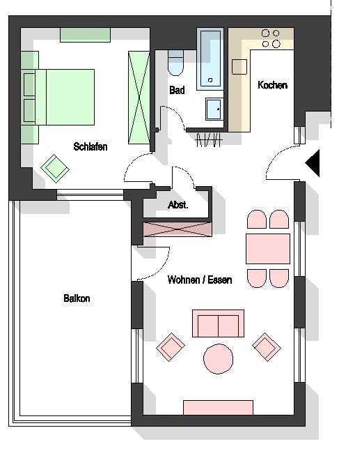 Thumbnail-2-Zi- Hinterhof-Perle in der Wik