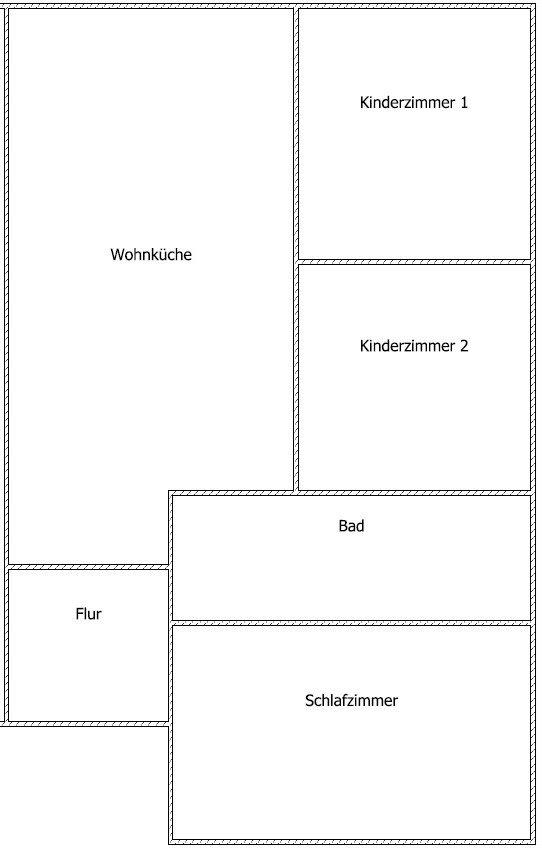 Thumbnail-schöne helle Vierraumwohnung zu vermieten, klein und bezahlbar