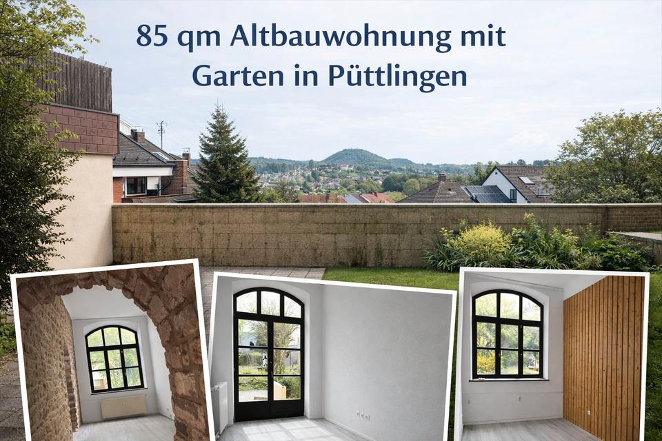 Thumbnail-85 qm Altbauwohnung mit Garten Blick über Püttlingen ab Mai