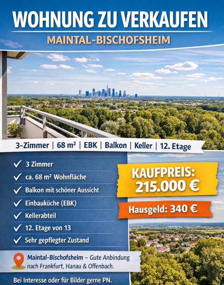 Thumbnail-3 Zimmer Wohnung zu verkaufen Maintal Bischofsheim