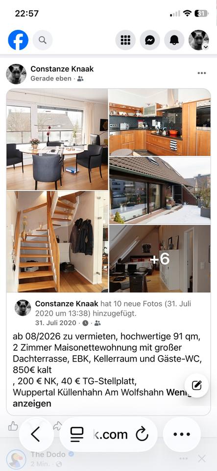 Thumbnail-2-Zimmer Maisonettewohnung ca. 91 qm ab 0826 zu vermieten