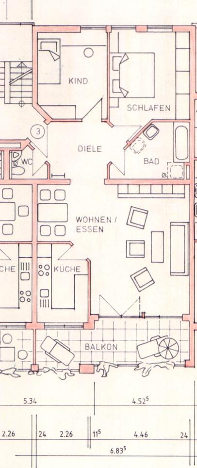 Thumbnail-3-Zimmer-Wohnung - sehr gepflegt - Ulm Wiblingen