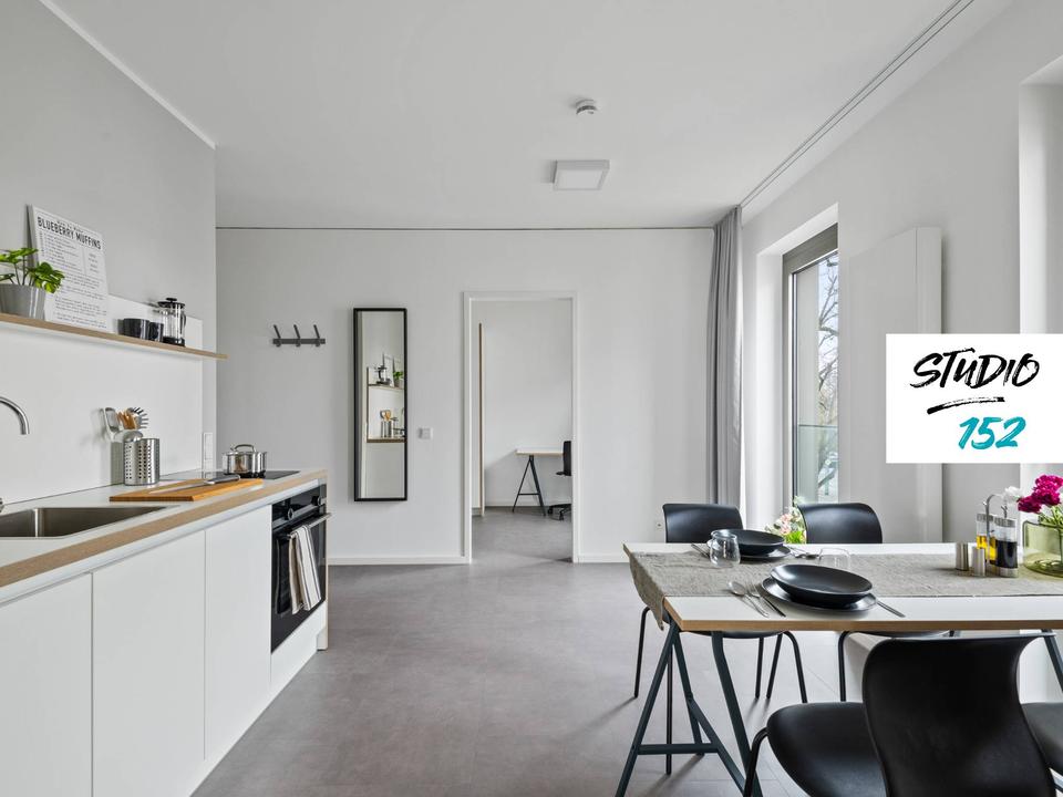 Thumbnail-STUDENTS ONLY: Studio 152 - modernes Zimmer in einer 3er-WG mit EBK, ALL-IN-MIETE, UVM. im Wiesbadener Rheingauviertel