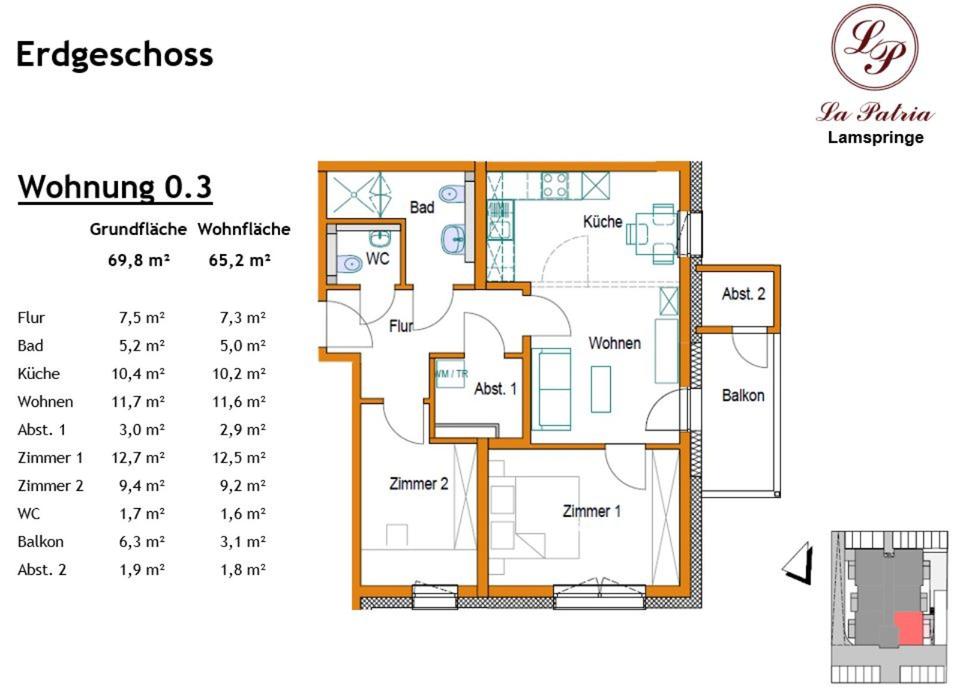 Thumbnail-Barrierearme Neubauwohnung mit Blick auf den Heber