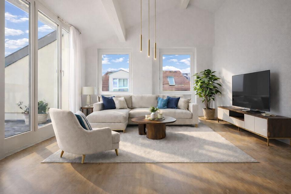 Thumbnail-Helle Maisonette mit Dachterrasse (frisch renoviert)