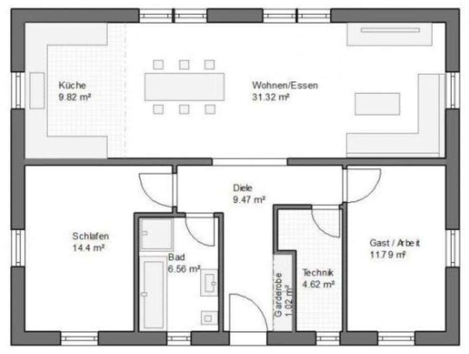 Thumbnail-Wohnung 108m² zum mieten Neubau Erstbezug