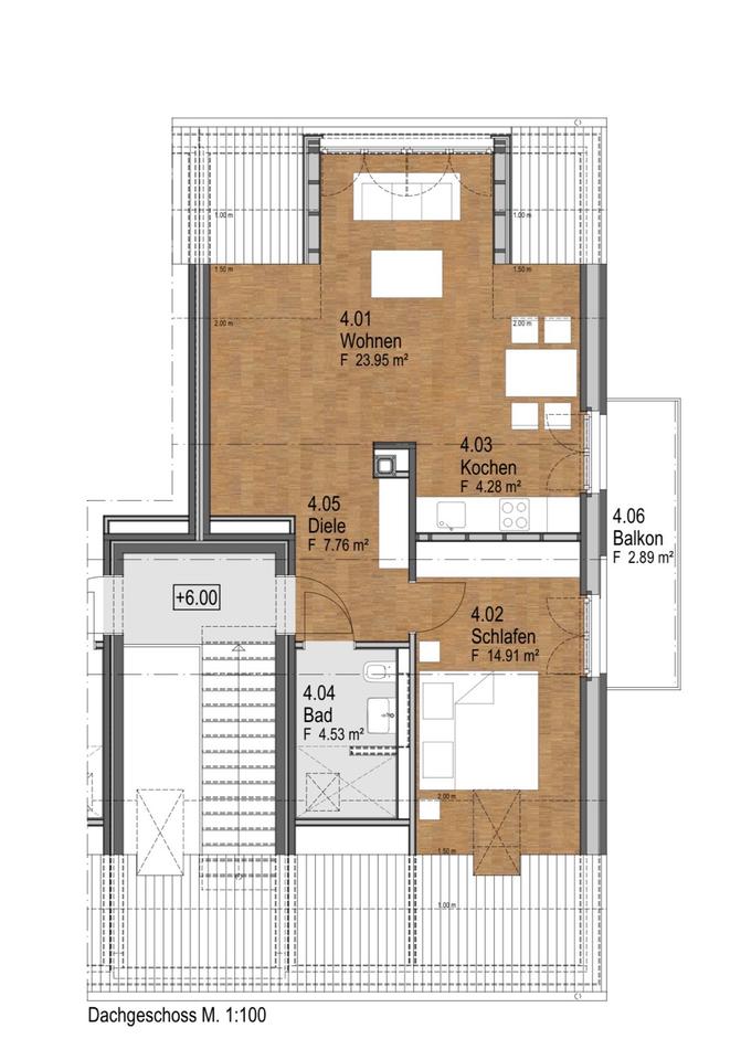 Thumbnail-Erstbezug: Helle 2 Zimmerwohnung in Münster nähe Clemens-Hospital