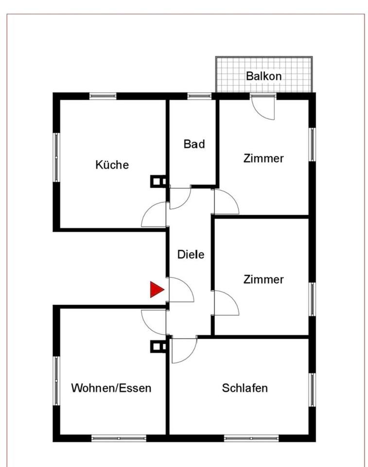 Thumbnail-Stilvoll sanierte 4 Zimmer-Wohnung mit Balkon Erdmannhausen