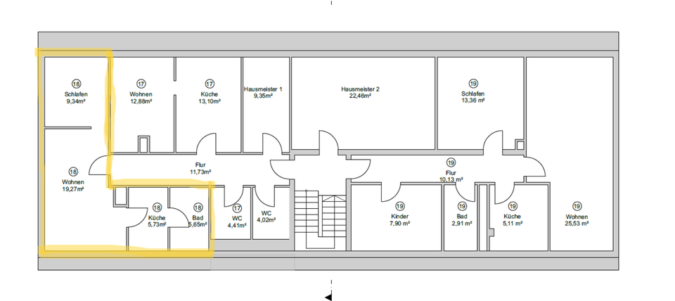 Thumbnail-2-Zimmer-Wohnung Vorderer Westen Dörnbergstraße (Whg. 18)