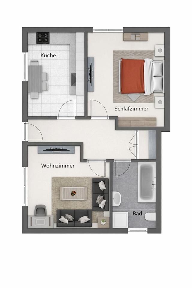 Thumbnail-Moderne 2-Zimmer-Einliegerwohnung im Zentrum von Lindlar