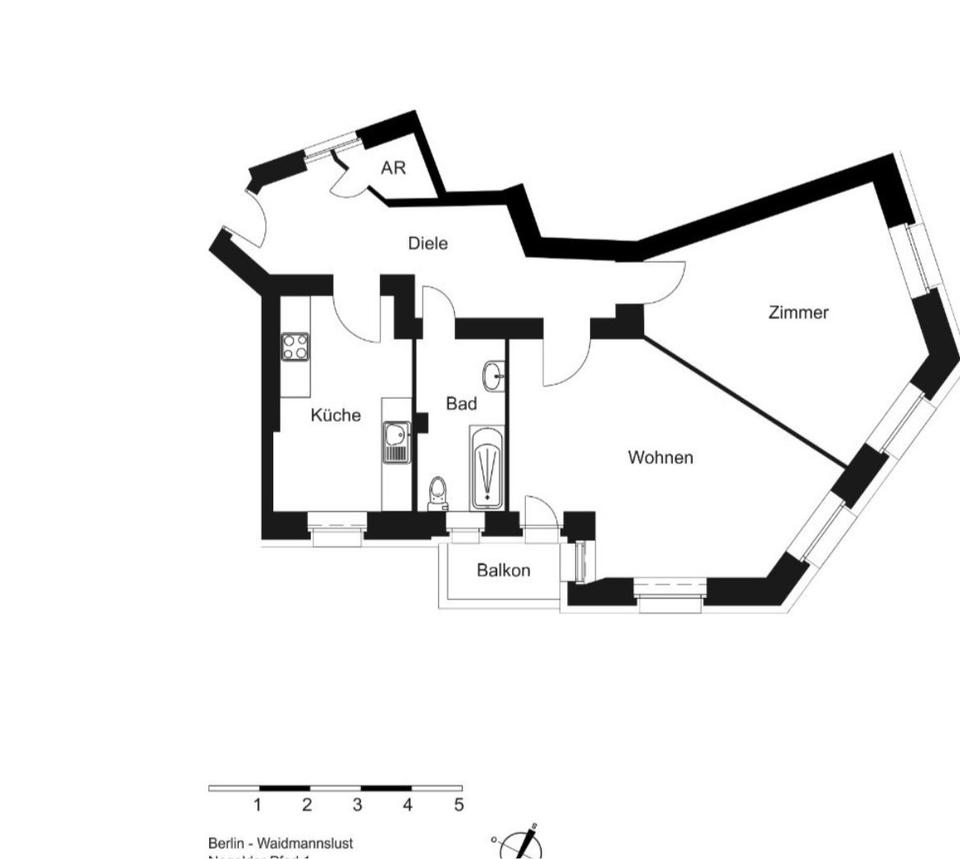 Thumbnail-Nachmieter für 2-Zimmerwohnung ab 01.02. in Waidmannslust