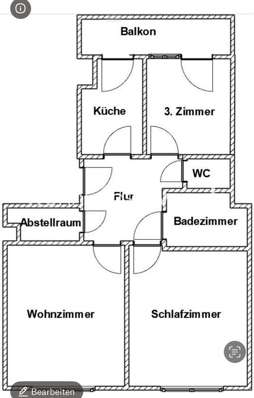 Thumbnail-Wohnungsswap - 3 Zimmer, 60 m² - Paulstraße, Köln