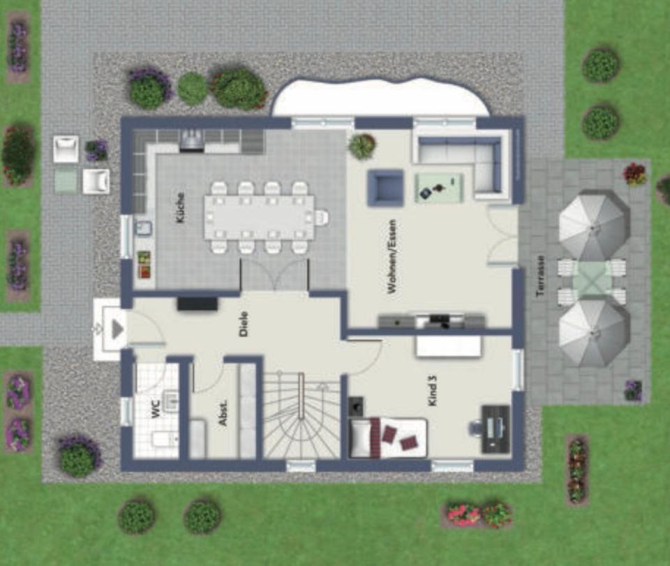 Thumbnail-Großzügiges modernes EFH ca. 194qm Wohnfläche, 8 Zimmer