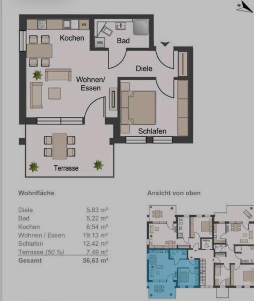 Thumbnail-Wohnung zu vermieten 77880 Sasbach