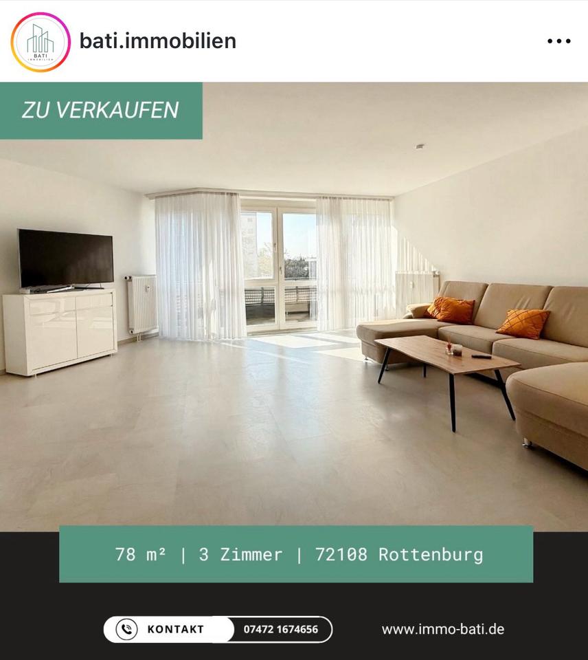 Thumbnail-Schöne 3 Zimmer Wohnung mit Balkon und Garage zu verkaufen