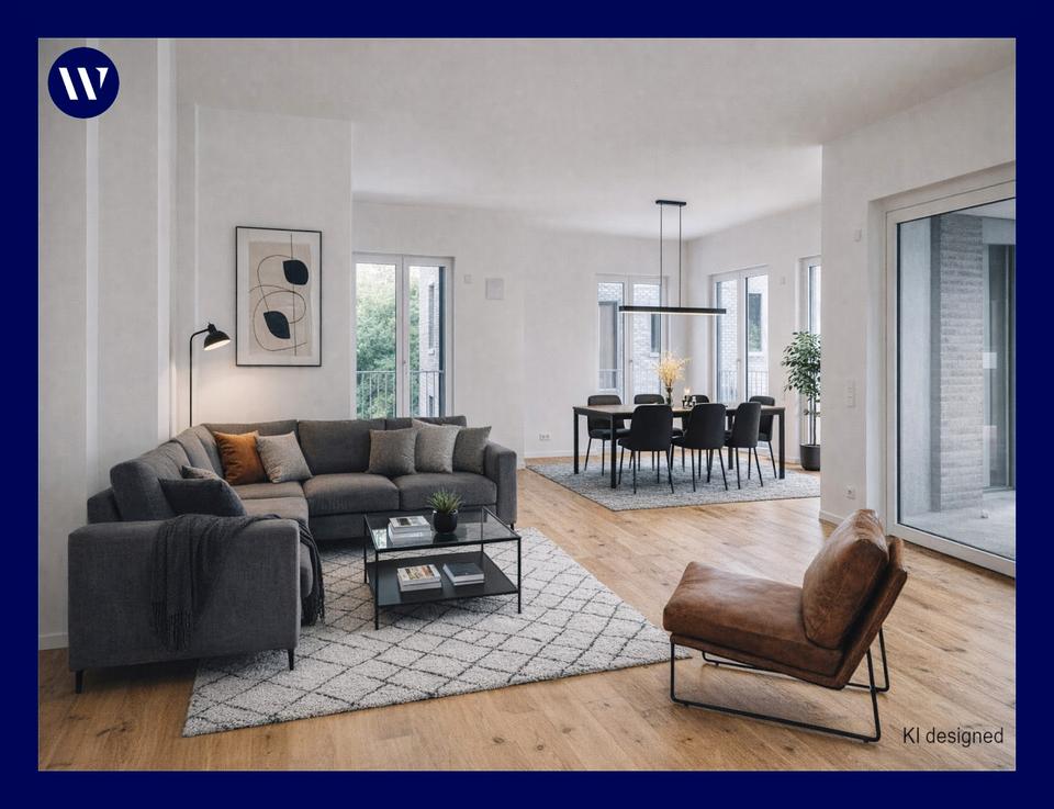 Thumbnail-Hell & modern & viel Platz: 2 Zimmer + Balkon, guter Schnitt, modernes Tageslichtbad, Abstellraum