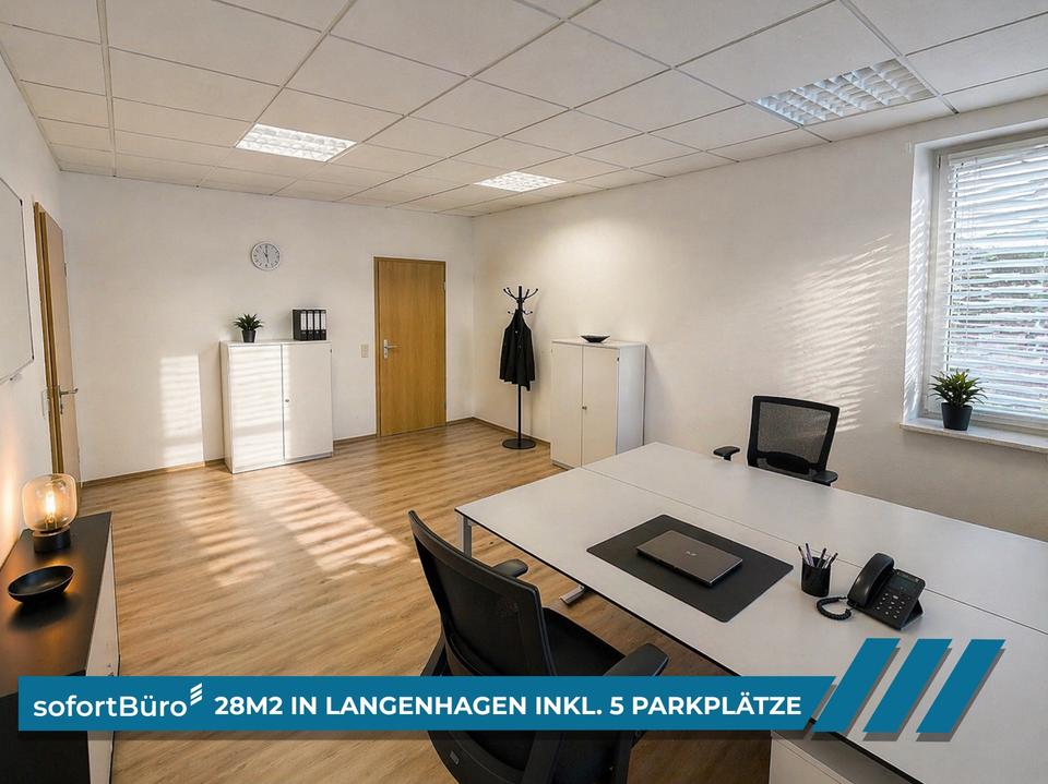 Thumbnail-28m2 Büro in Langenhagen inkl. 5 Parkplätze - Ideal für Mietwagen Taxi-Betriebe