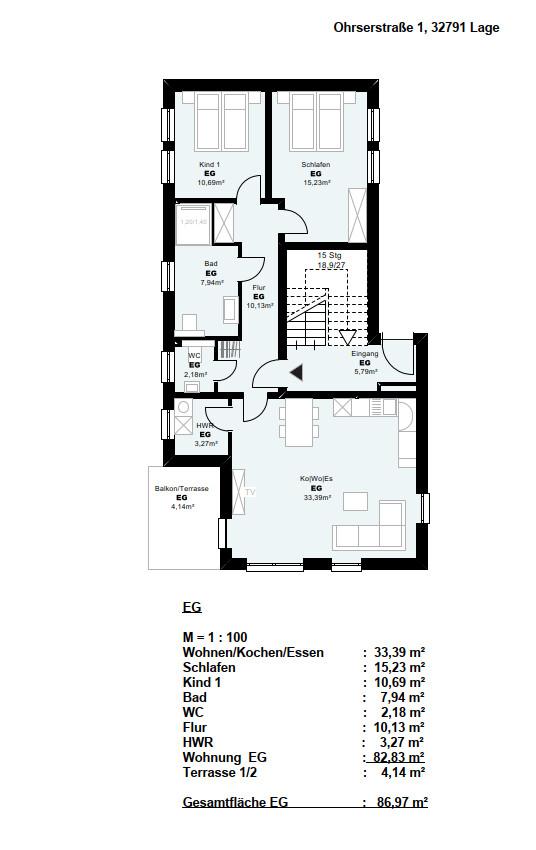 Thumbnail-Erstbezug - Hochwertige 3-Zimmer-Wohnung im Erdgeschoss