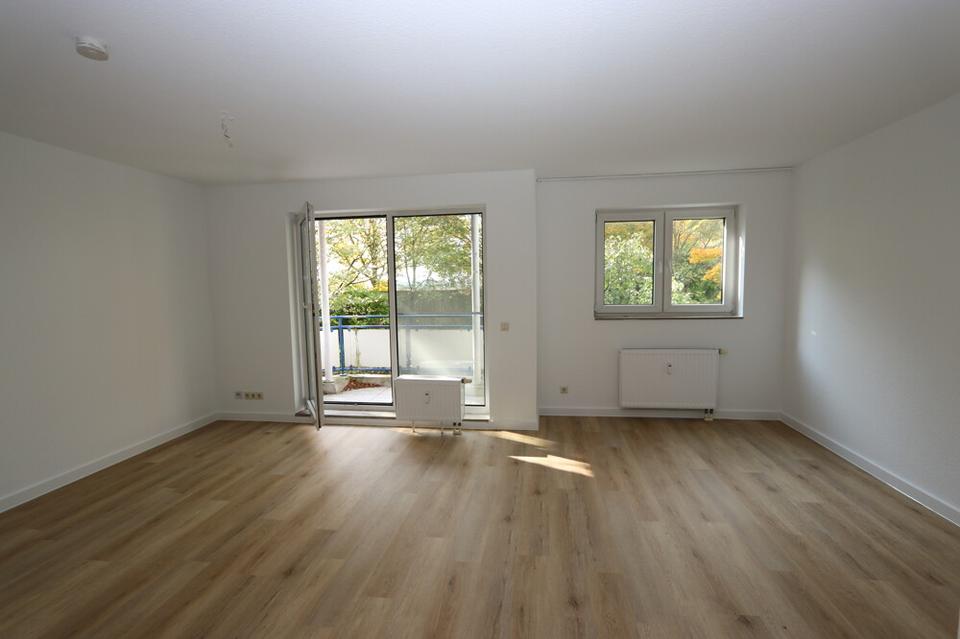 Thumbnail-+ Kaarst - Büttgen + renoviert + ca. 59 m² + 1. OG. + 2 Balkone + 1 Schlafzimmer + 2 Tiefgaragenstellplätze (Duplex) +
