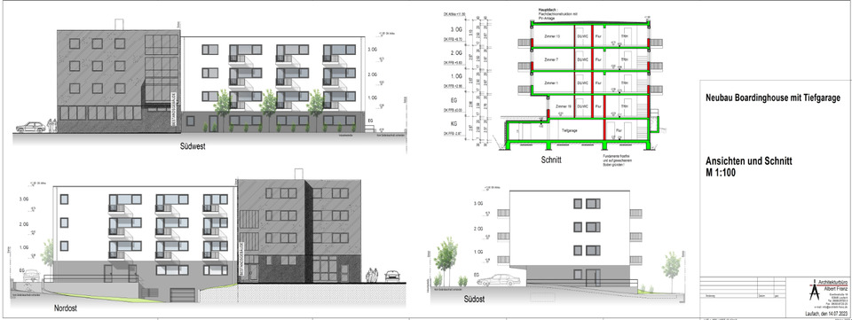 Thumbnail-865m² + 21 Zimmer Boardinghouse Projekt + 15 Container mit Mieter