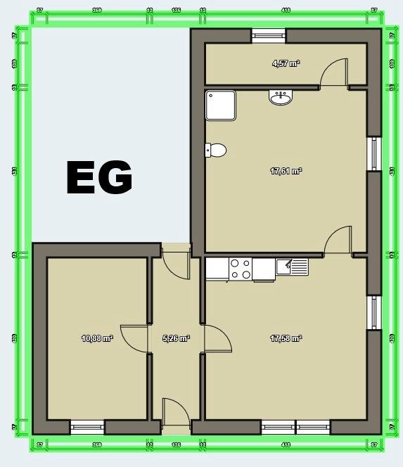 Thumbnail-2 Zimmer Erdgeschoss Wohnung in Kreuztal-Fellinghausen