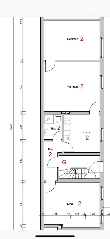 Thumbnail-3-Zimmer-Wohnung im ruhigen Hinterhaus - Marxloh