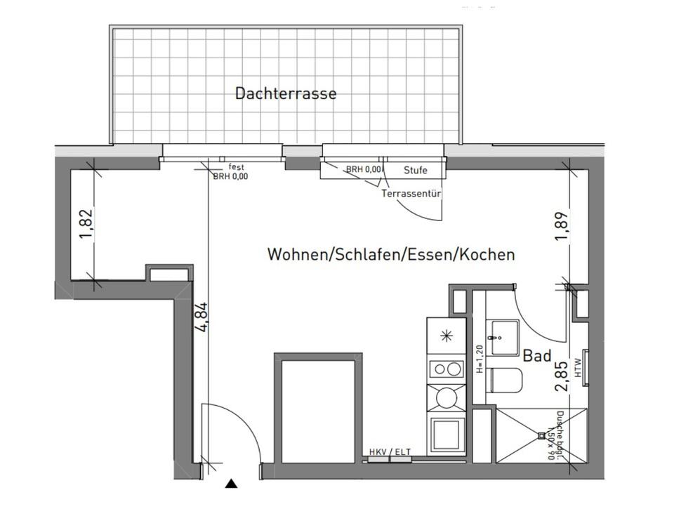 Thumbnail-Wohnung (inkl. Dachterrasse) in der NürnbergerWeststadt
