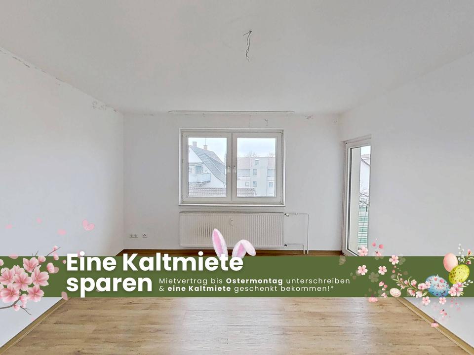 Thumbnail-Gemütliche 3-Zimmer-Wohnung mit BALKON und Wannenbad in Heppenheim