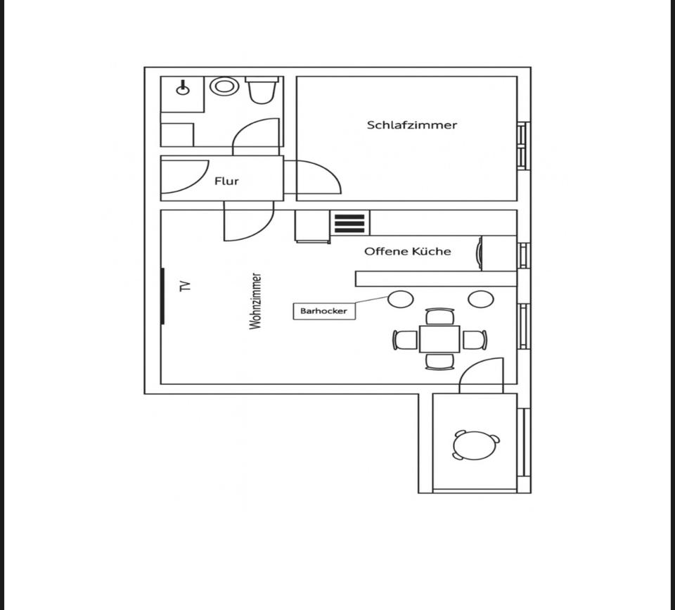 Thumbnail-Moderne 2 Zimmer Wohnung mit EBK & Balkon in Regensburg