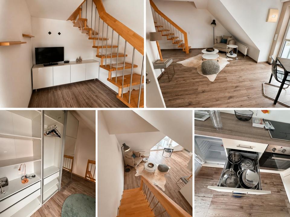 Thumbnail-Voll möblierte Dachgeschosswohnung über 2 Etagen in Hallbergmoos