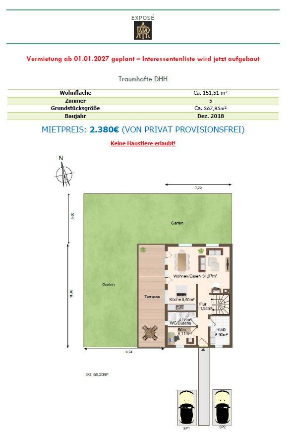 Thumbnail-DHH zur Miete in Allershausen