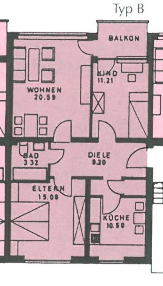 Thumbnail-Frisch renovierte 3-Zimmer-Wohnung in Münster-Coerde zu vermieten