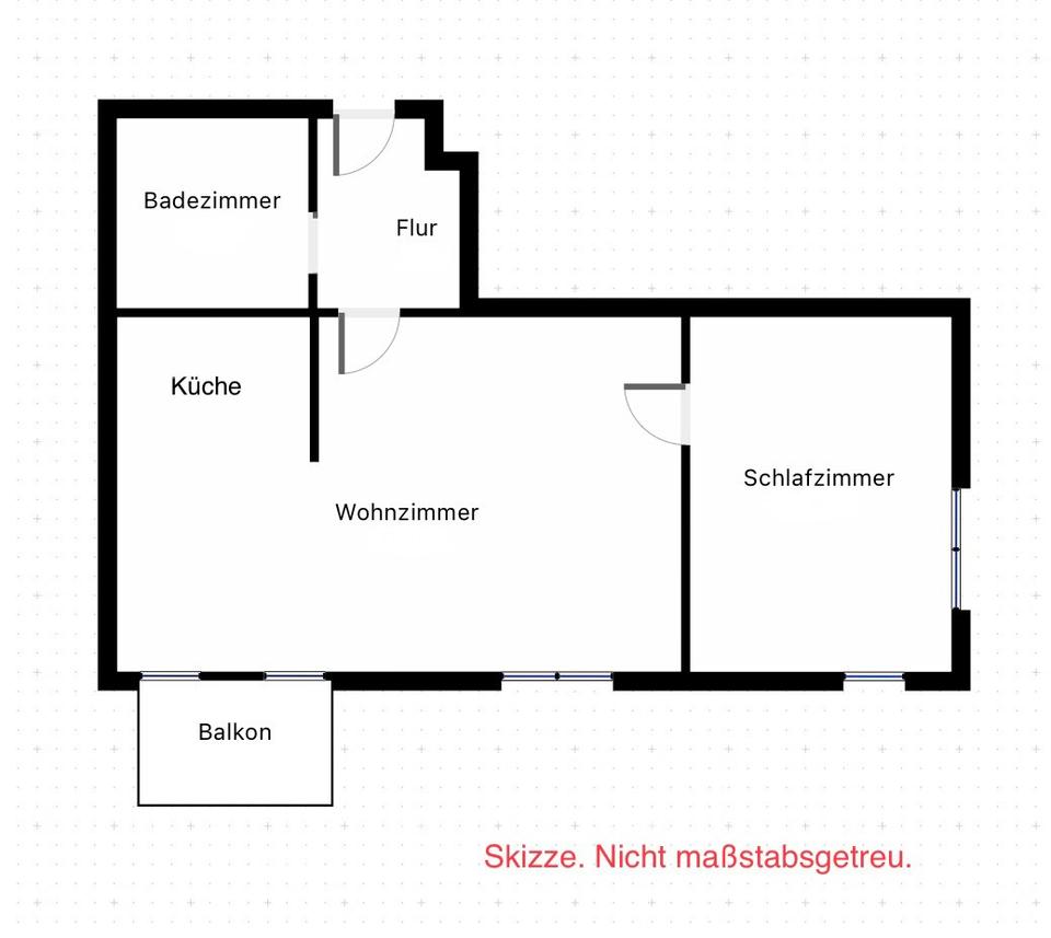 Thumbnail-Moderne und freundliche 2-Zimmer-Wohnung mit EBK und Balkon
