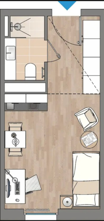 Thumbnail-Modernes möbliertes 1-Zimmer-Apartment in Frankfurt-Riedberg