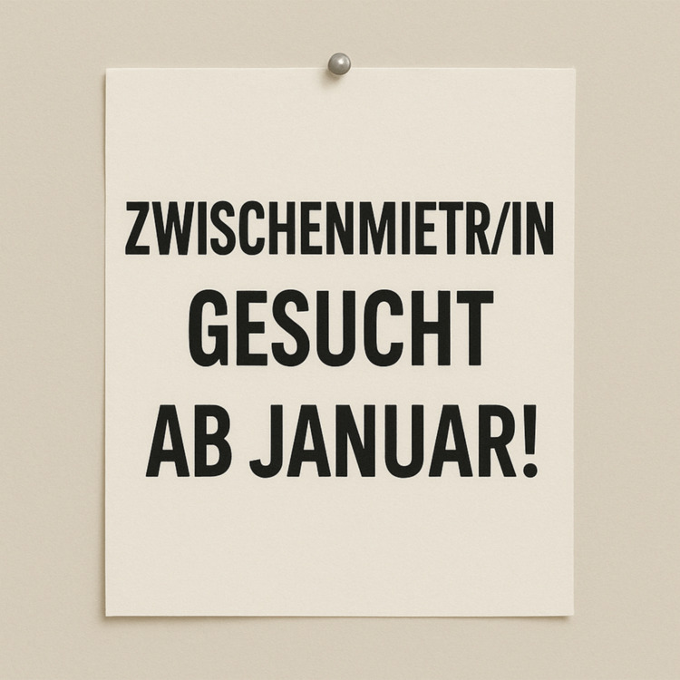 Thumbnail-Zimmer zur Zwischenmiete – Ab Januar