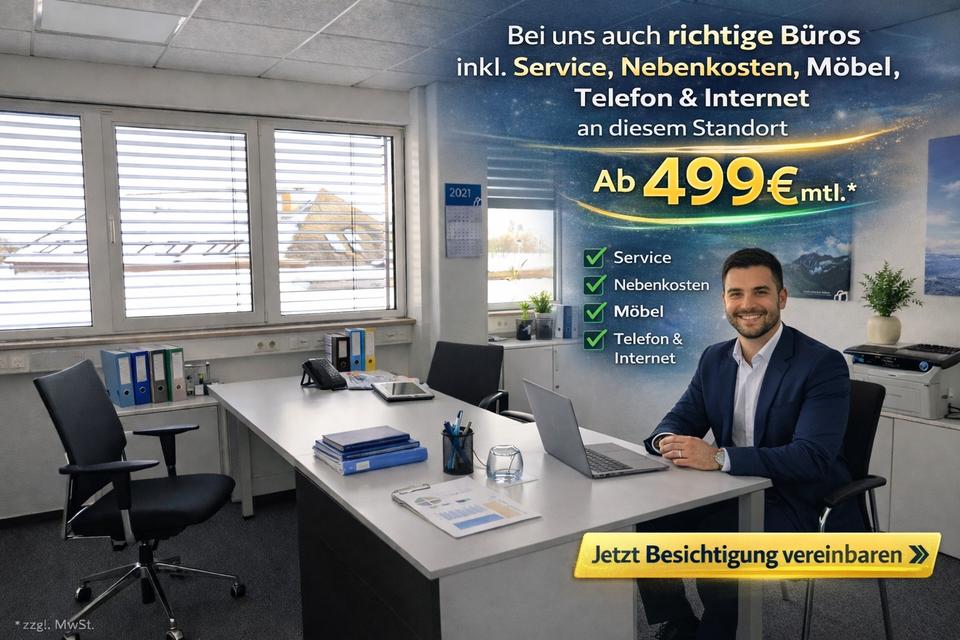 Thumbnail-Repräsentative Bürofläche Isernhagen - 25m2 - Inkl. Möbel, DSL, Telefon
