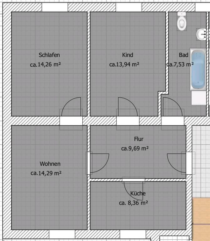 Thumbnail-3-Zimmer-Wohnung in ruhiger Lage von GelsenkirchenRotthausen