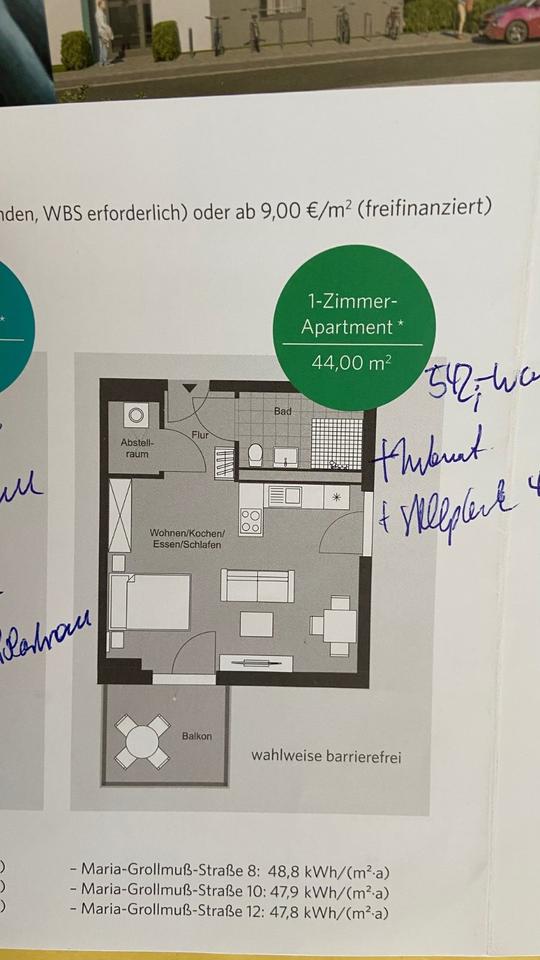 Thumbnail-Nachmieter 1-Raum-Wohnung Leipzig Gohlis Nord (Bj. 2020)