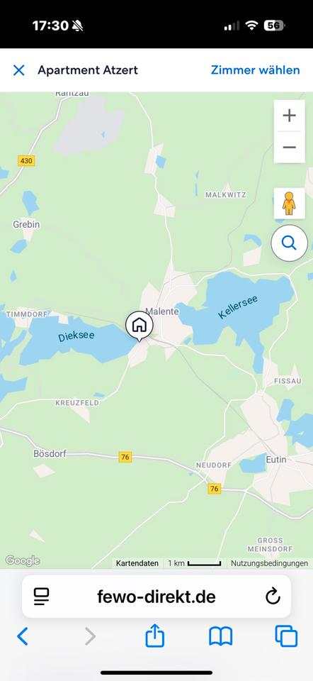 Thumbnail-2 Zimmer Ferienwohnung direkt am Dieksee