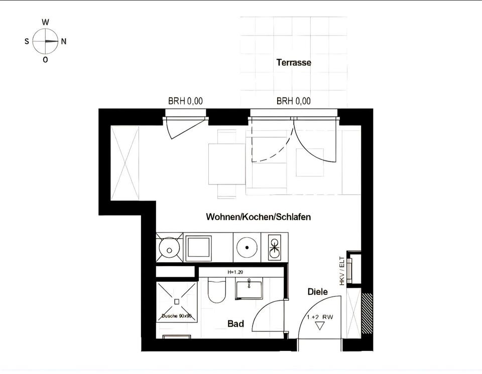 Thumbnail-1 Zinmer Studio Neubau-Wohnung ab 01.06.2026