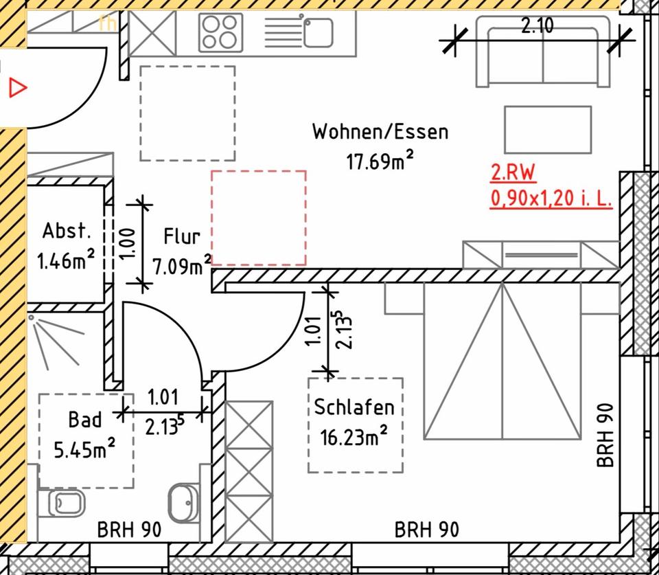 Thumbnail-2-Zimmer Neubauwohnung (50 m²) – Erstbezug inkl.Stellplatz