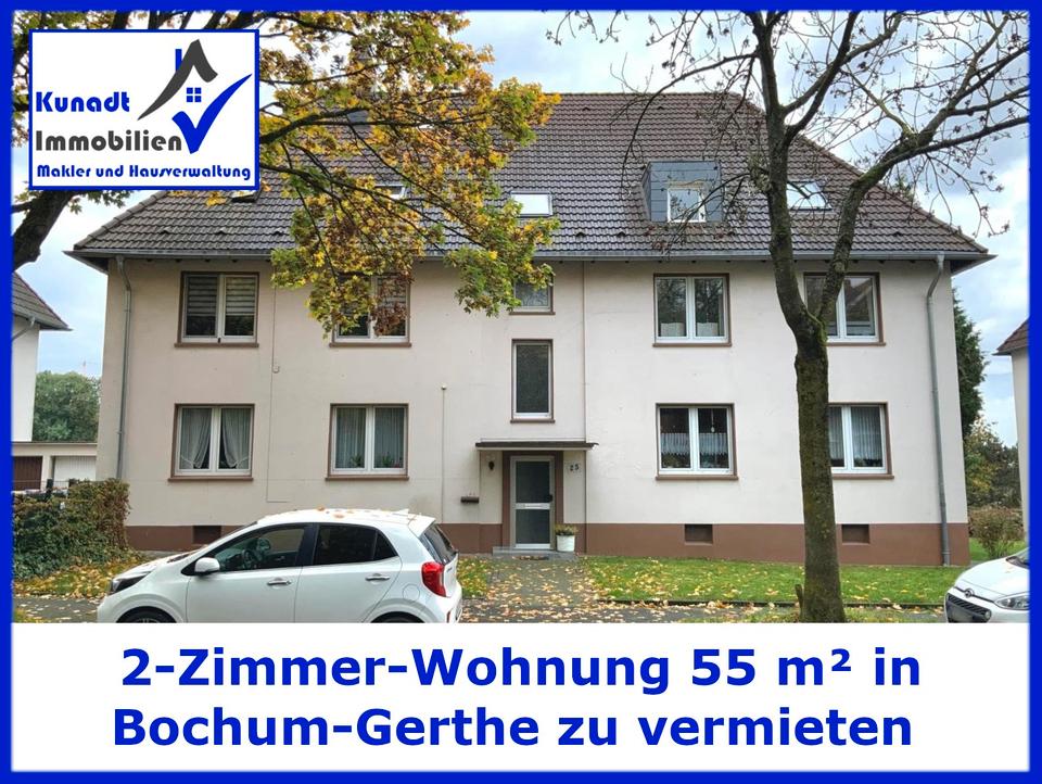 Thumbnail-2-Zimmer-Wohnung 55 m² in Bochum-Gerthe zu vermieten